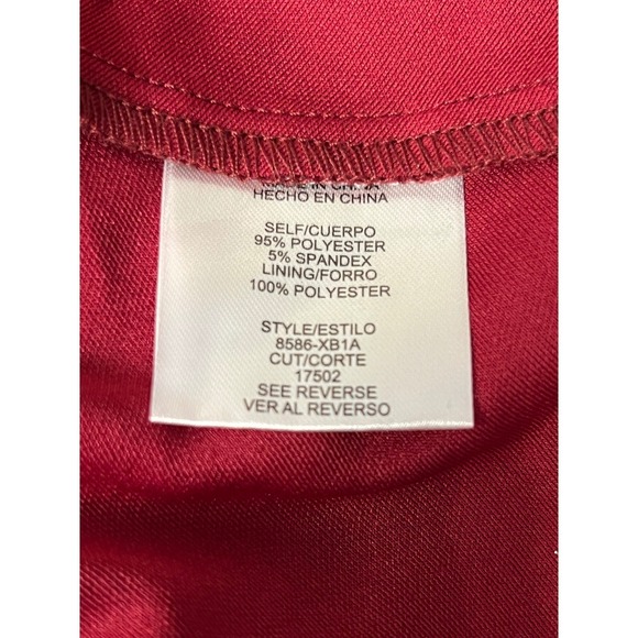 City Studio Wine Gold Glitter Criss Cross Back Fit Flare Dress Junior Size 11 - Picture 12 of 14